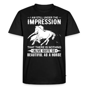 I am still of the opinion that there is nothing alive. - Men's Premium Organic T-Shirt - black - Front - Nico (187cm)