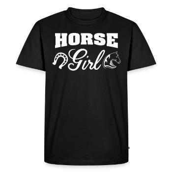 Cheval 5 - - T-shirt Premium bio Homme - noir - Devant - Nico (187cm)