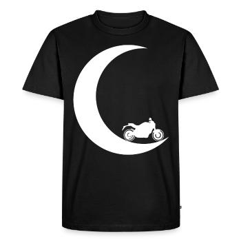 Croissant de Lune - Moto - - T-shirt Premium bio Homme - noir - Devant - Nico (187cm)