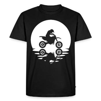 Cercle et Réflexion - Guy Moto - - T-shirt Premium bio Homme - noir - Devant - Nico (187cm)