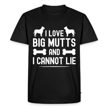I love big mutts and I can't lie - Men's Premium Organic T-Shirt - black - Front - Nico (187cm)