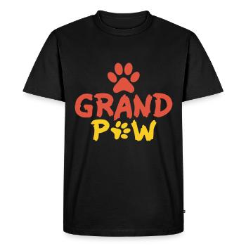 Grande Patte - Pfote - T-shirt Premium bio Homme - noir - Devant - Nico (187cm)