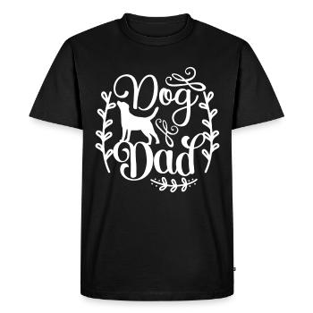 Adult Dog - Dog Dad - Men's Premium Organic T-Shirt - black - Front - Nico (187cm)