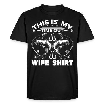 C’est ma chemise de femme 1 - - T-shirt Premium bio Homme - noir - Devant - Nico (187cm)