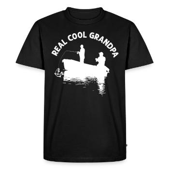 Really cool grandpa - - Men's Premium Organic T-Shirt - black - Front - Nico (187cm)