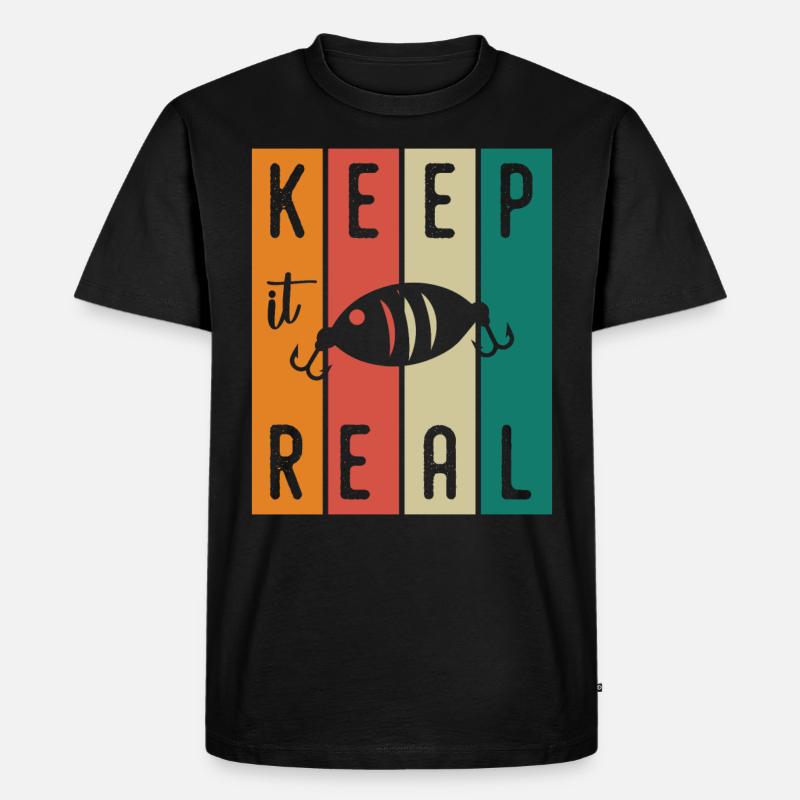 Keep It Real - - Männer Premium Bio T-Shirt - Schwarz