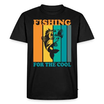 Pêche aux plus cool - - T-shirt Premium bio Homme - noir - Devant - Nico (187cm)