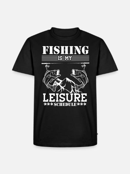 Fishing is my leisure schedule - - Men's Premium Organic T-Shirt - black
