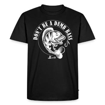 Ne soyez pas un imbécile 1 -. - T-shirt Premium bio Homme - noir - Devant - Nico (187cm)