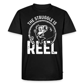 The fight is the role - Men's Premium Organic T-Shirt - black - Front - Nico (187cm)