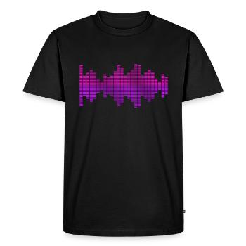 Égaliseur Musique Dj - T-shirt Premium bio Homme - noir - Devant - Nico (187cm)
