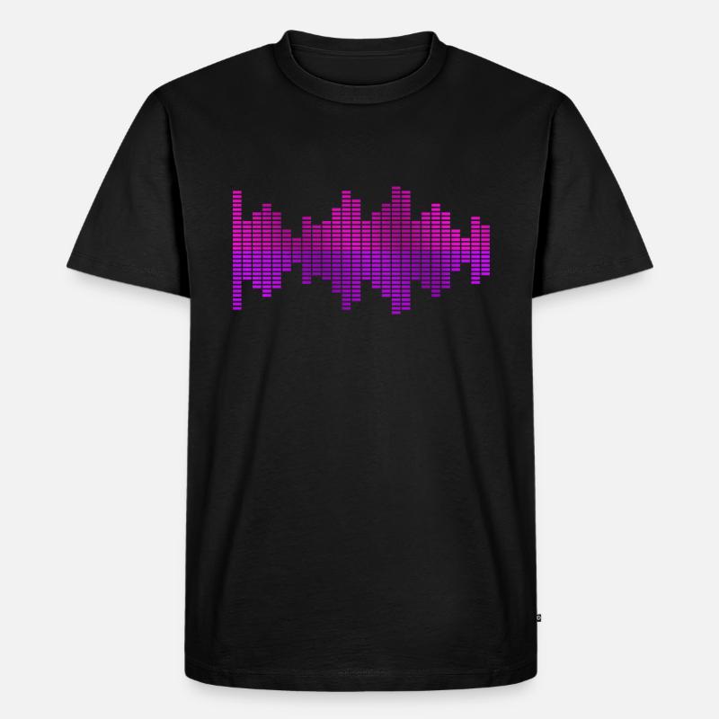 Equalizer Musik Dj - Männer Premium Bio T-Shirt - Schwarz