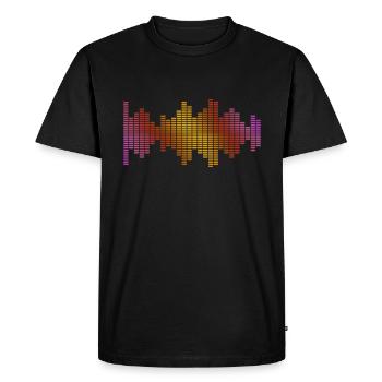 Égaliseur Musique Dj - T-shirt Premium bio Homme - noir - Devant - Nico (187cm)