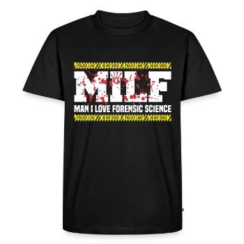 Forensic Scientist Forensic Forensic Science - Men's Premium Organic T-Shirt - black - Front - Nico (187cm)