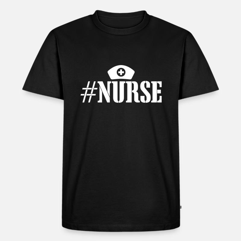Infirmière Infirmière Dire Déclaration Profession - T-shirt Premium bio Homme - noir