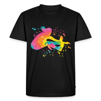 Long Jumpers Long Jump Kids Long Jump - Men's Premium Organic T-Shirt - black - Front - Nico (187cm)