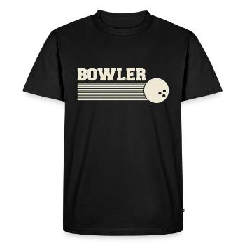 Bowler Bowling League Bowlers - Men's Premium Organic T-Shirt - black - Front - Nico (187cm)