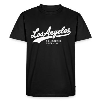 Los Angeles Limited Edition Since 1781 - Men's Premium Organic T-Shirt - black - Front - Nico (187cm)