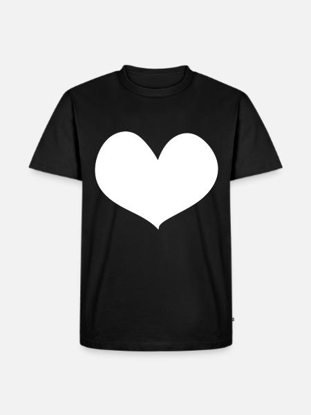 Heart - Trees - (2) - Men's Premium Organic T-Shirt - black
