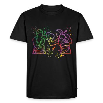Boxing Fighter Kids Boxing Match Boxer - Men's Premium Organic T-Shirt - black - Front - Nico (187cm)