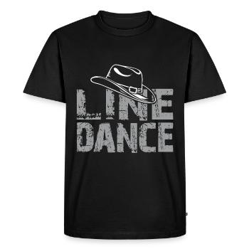 Danse en ligne Danse en ligne Danse en ligne Danse - T-shirt Premium bio Homme - noir - Devant - Nico (187cm)