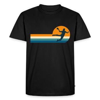 Handball handball handball player - Men's Premium Organic T-Shirt - black - Front - Nico (187cm)