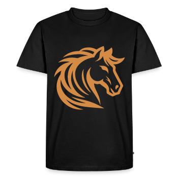 Conception de la silhouette Hafflinger - T-shirt Premium bio Homme - noir - Devant - Nico (187cm)