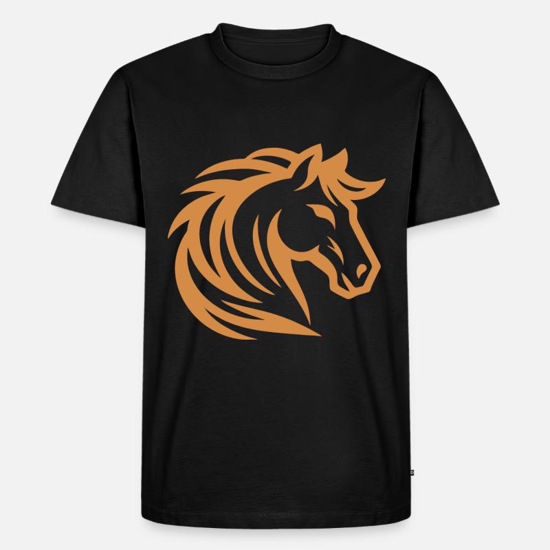 Conception de la silhouette Hafflinger - T-shirt Premium bio Homme - noir