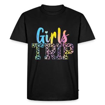 Filles Week-end Femmes Filles Voyage - T-shirt Premium bio Homme - noir - Devant - Nico (187cm)