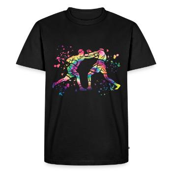 Boxing Fighter Kids Boxing Match Boxer - Men's Premium Organic T-Shirt - black - Front - Nico (187cm)
