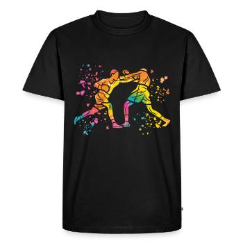 Boxing Fighter Enfants Boxer de match de boxe - T-shirt Premium bio Homme - noir - Devant - Nico (187cm)