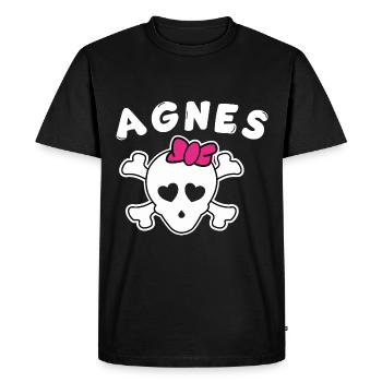 Pirate Agnes Design for Girls and Women - Men's Premium Organic T-Shirt - black - Front - Nico (187cm)