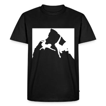 Climbing - (14) - Men's Premium Organic T-Shirt - black - Front - Nico (187cm)