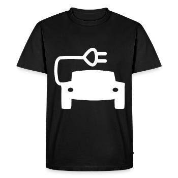Véhicules hybrides et électriques - T-shirt Premium bio Homme - noir - Devant - Nico (187cm)