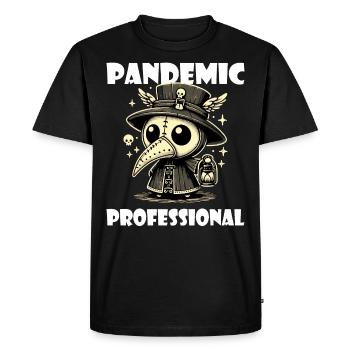 Humour Infirmière Médecin de La Peste Docteur - T-shirt Premium bio Homme - noir - Devant - Nico (187cm)