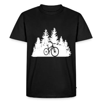 Arbres - Cyclisme - (2) - T-shirt Premium bio Homme - noir - Devant - Nico (187cm)