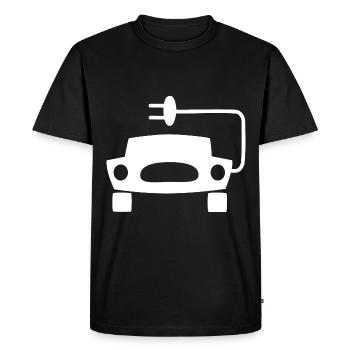 Voitures électriques - T-shirt Premium bio Homme - noir - Devant - Nico (187cm)