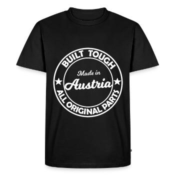 At home in Austria - Men's Premium Organic T-Shirt - black - Front - Nico (187cm)