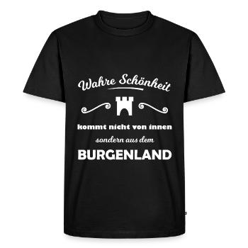 La beauté du Burgenland - T-shirt Premium bio Homme - noir - Devant - Nico (187cm)