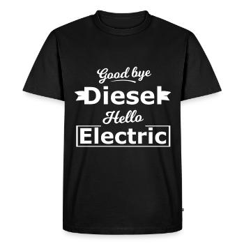 Good Bye Diesel Cars - Men's Premium Organic T-Shirt - black - Front - Nico (187cm)