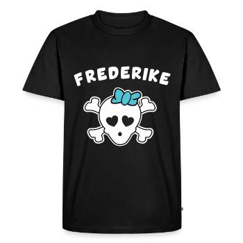 Pirate Frederike Design pour les filles et les femmes - T-shirt Premium bio Homme - noir - Devant - Nico (187cm)
