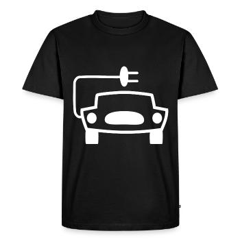Voitures électriques - T-shirt Premium bio Homme - noir - Devant - Nico (187cm)