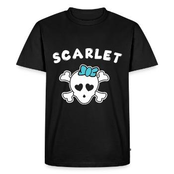 Pirate Scarlet Design for Girls and Women - Men's Premium Organic T-Shirt - black - Front - Nico (187cm)
