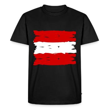 The fans from Austria - Men's Premium Organic T-Shirt - black - Front - Nico (187cm)