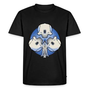 As du vin d’os - T-shirt Premium bio Homme - noir - Devant - Nico (187cm)