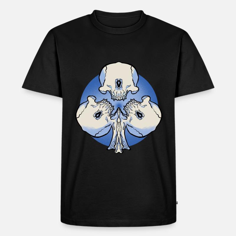 Ass Wein der Knochen - Männer Premium Bio T-Shirt - Schwarz