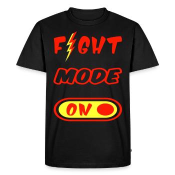 FIGHT MODE ON - Fighter Power Courage Lucky Charm - Men's Premium Organic T-Shirt - black - Front - Nico (187cm)
