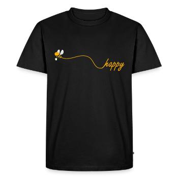 Bee happy Beekeeper Gift Beekeeping Beekeeping Beekeeping - Men's Premium Organic T-Shirt - black - Front - Nico (187cm)