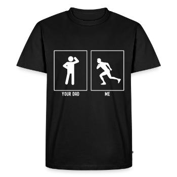 Your Father - Me - Professional Running - Men's Premium Organic T-Shirt - black - Front - Nico (187cm)