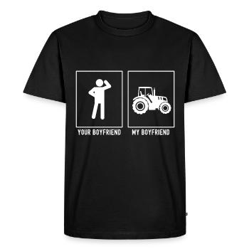 Votre ami - Mon ami - T agricole - T-shirt Premium bio Homme - noir - Devant - Nico (187cm)